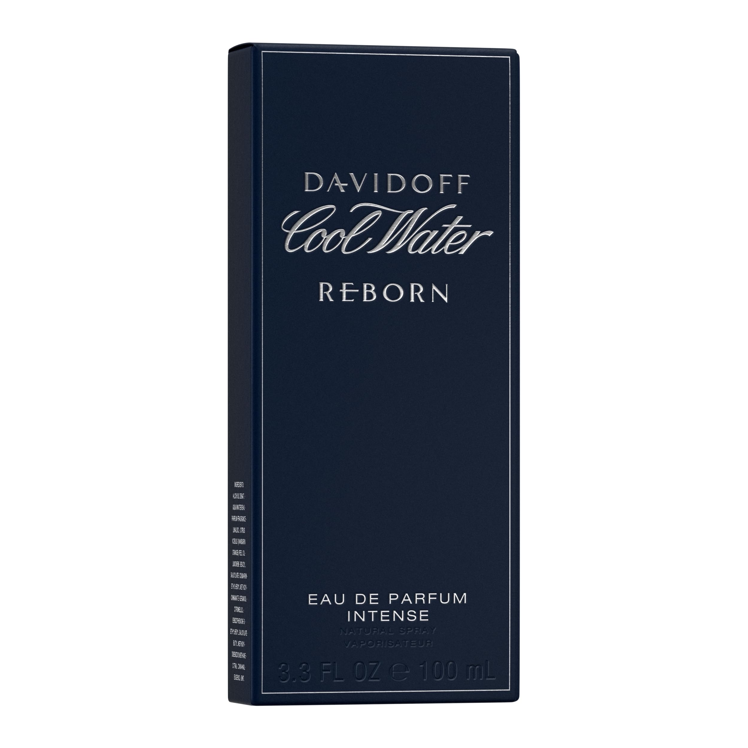 DAVIDOFF Cool Water Reborn Eau de Parfum Intense for Men - Woody Amber Vetiver Cologne - Long Lasting Fragrance with Galbanum Notes - Perfect for Date Night & Special Occasions