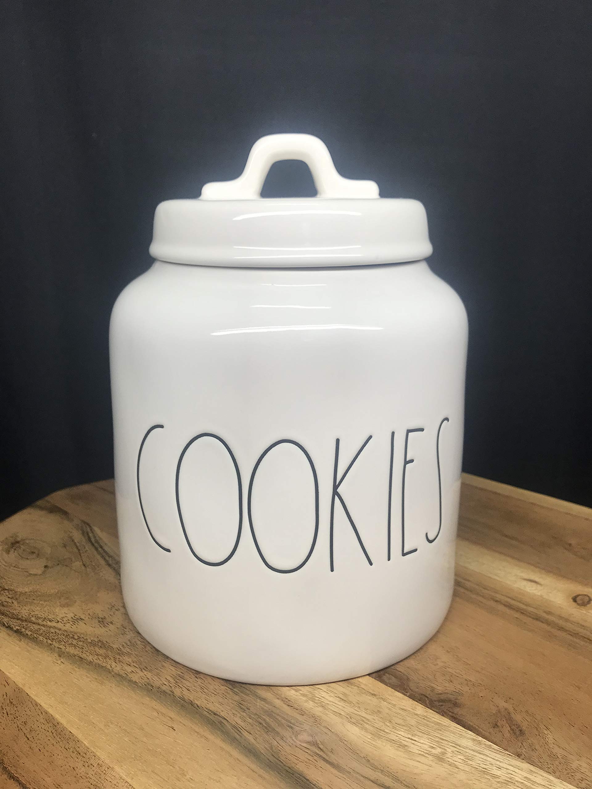Rae Dunn Magenta Cookies Large Canister - Airtight Kitchen Storage Container for Cookies, Snacks & Baking Supplies | Perfect for Home, Pantry & Gift Giving