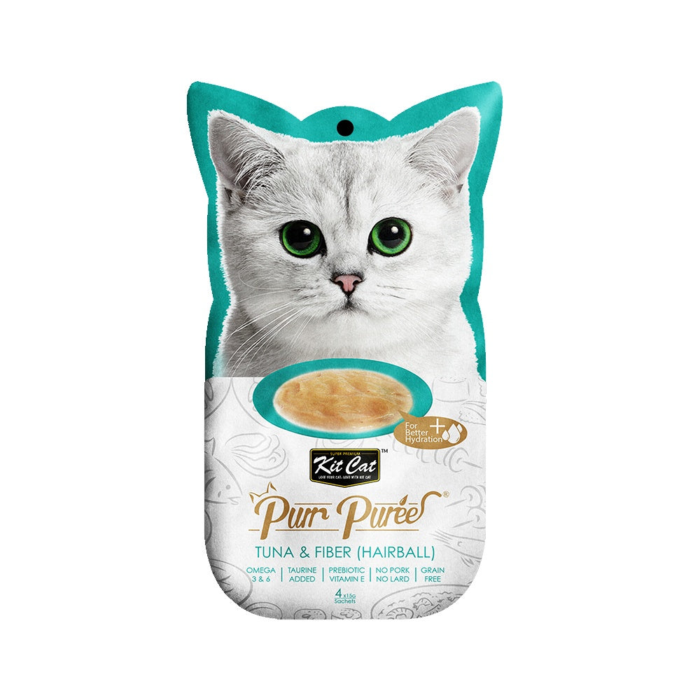 Kit Cat Purr Puree and Puree Plus+ Cat Treats - 4 Stick Pack x 15g (15 Flavor Variety) | Best Price $3.05 | Perfect for Travel, Training & Daily Snacks