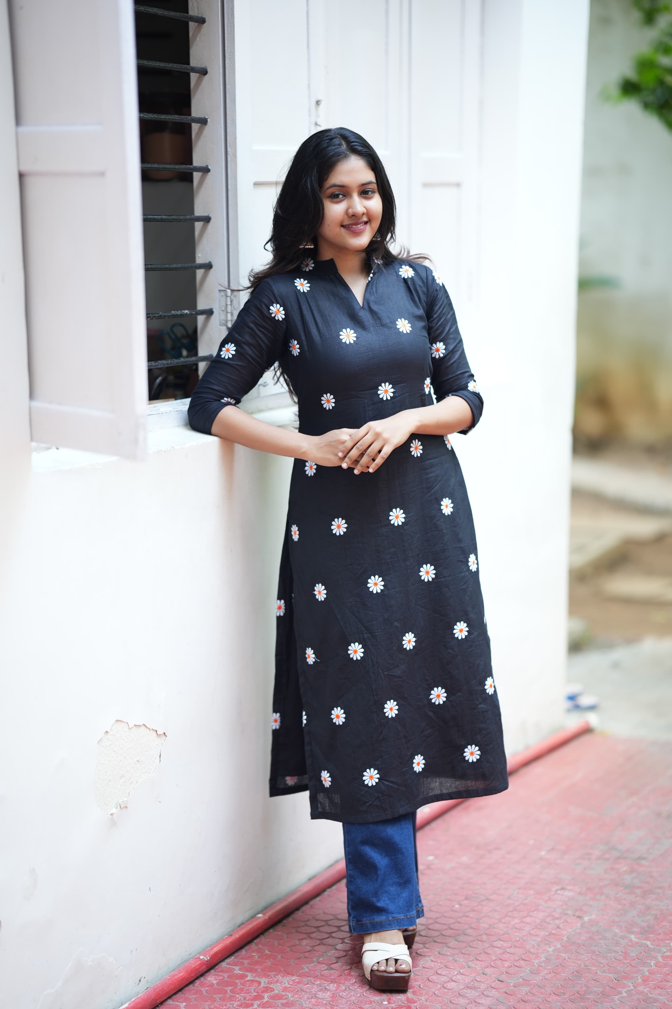 DD746 Richa Pure Cotton Kurti for Women - Comfortable & Stylish Indian Tunic Top for Casual Wear, Office & Festive Occasions
