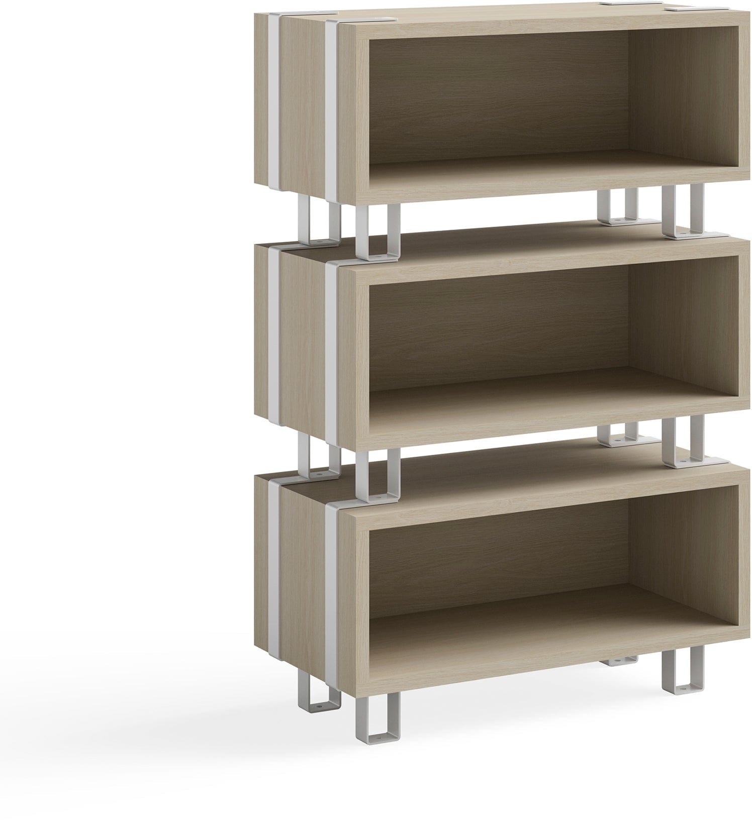 Safco Ready™ Home Office Stackable Storage Organizer - 12.25 Inch Height (5510WHNA) - Perfect for Desk Organization & Small Space Storage Solutions