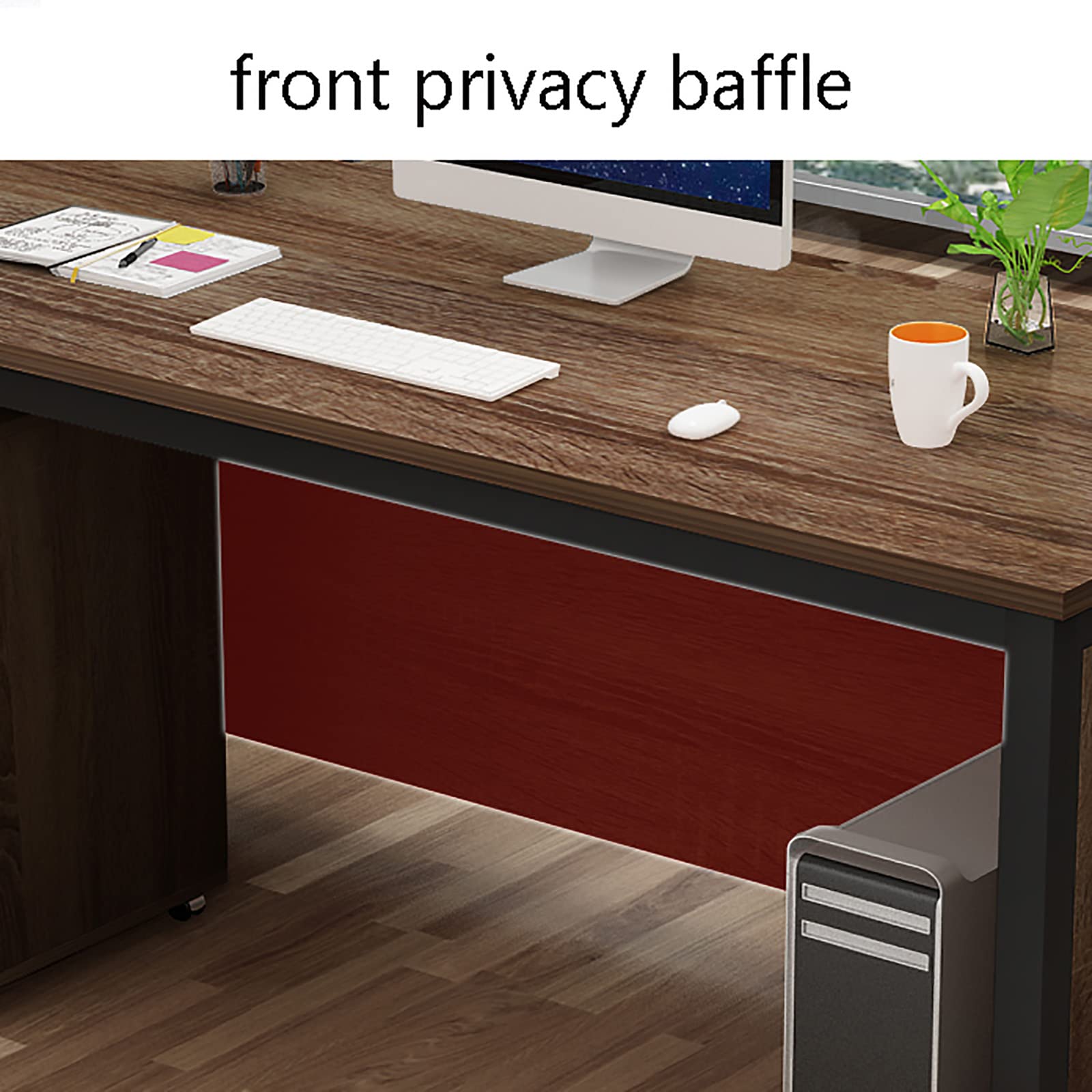Modern Computer Desk with Drawer Cabinet - Multifunctional Home Office Writing Desk & Gaming Table, White - Perfect for Small Spaces, Work from Home & PC Gaming Setup