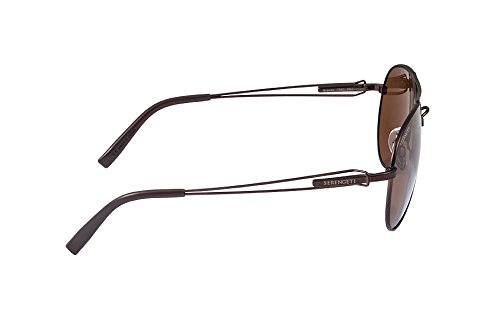 Serengeti Brando Polarized Sunglasses for Men & Women - UV Protection Aviator Style - Perfect for Driving, Travel & Outdoor Activities