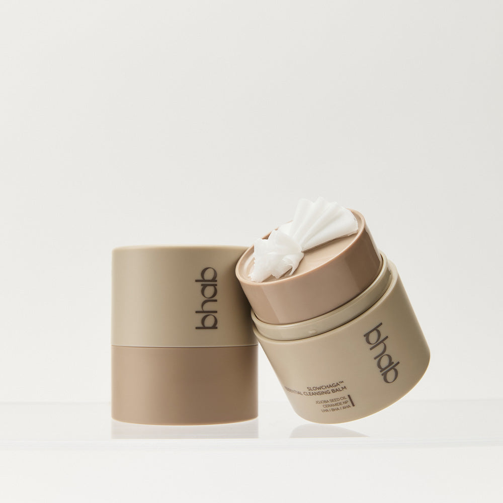 Bhab SLOWCHAGA Essential Cleansing Balm 45ml - Gentle Makeup Remover & Deep Pore Cleanser for Dry & Sensitive Skin | Perfect for Daily Skincare Routine & Travel