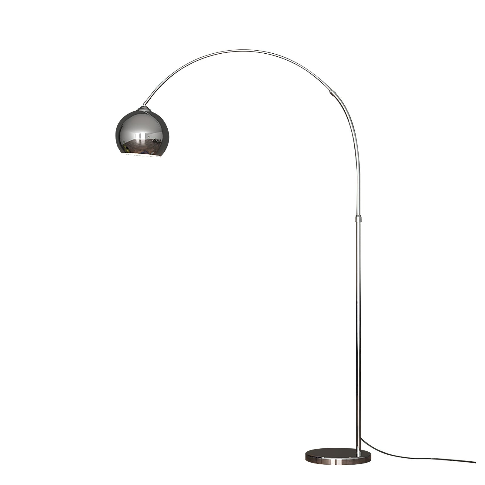 Modern Angler Floor Lamp - Adjustable LED Reading Light for Living Room, Bedroom & Office - Dimmable Standing Lamp with Flexible Gooseneck Design - Perfect for Reading, Working & Relaxing