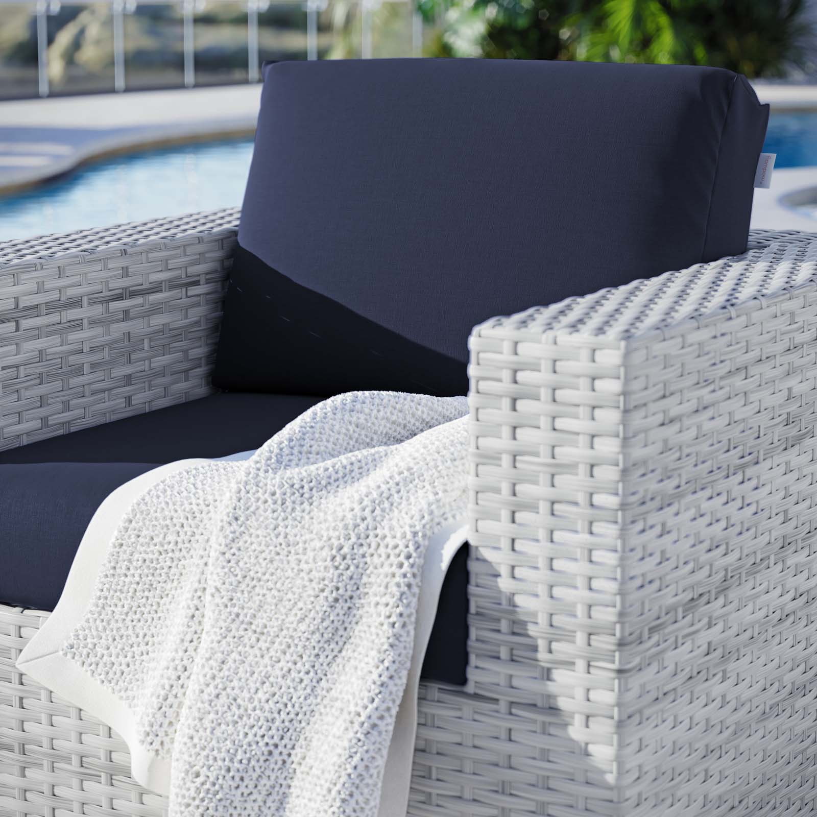 Convene Outdoor Patio Armchair - Weather-Resistant Lounge Chair for Garden, Poolside & Backyard Relaxation