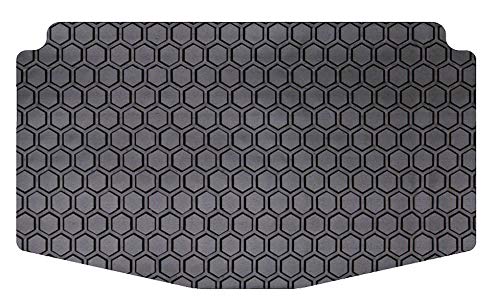 Hexomat Mini Roadster Cargo Mat - Custom Fit, 2pc Black Rubber for Storage Protection