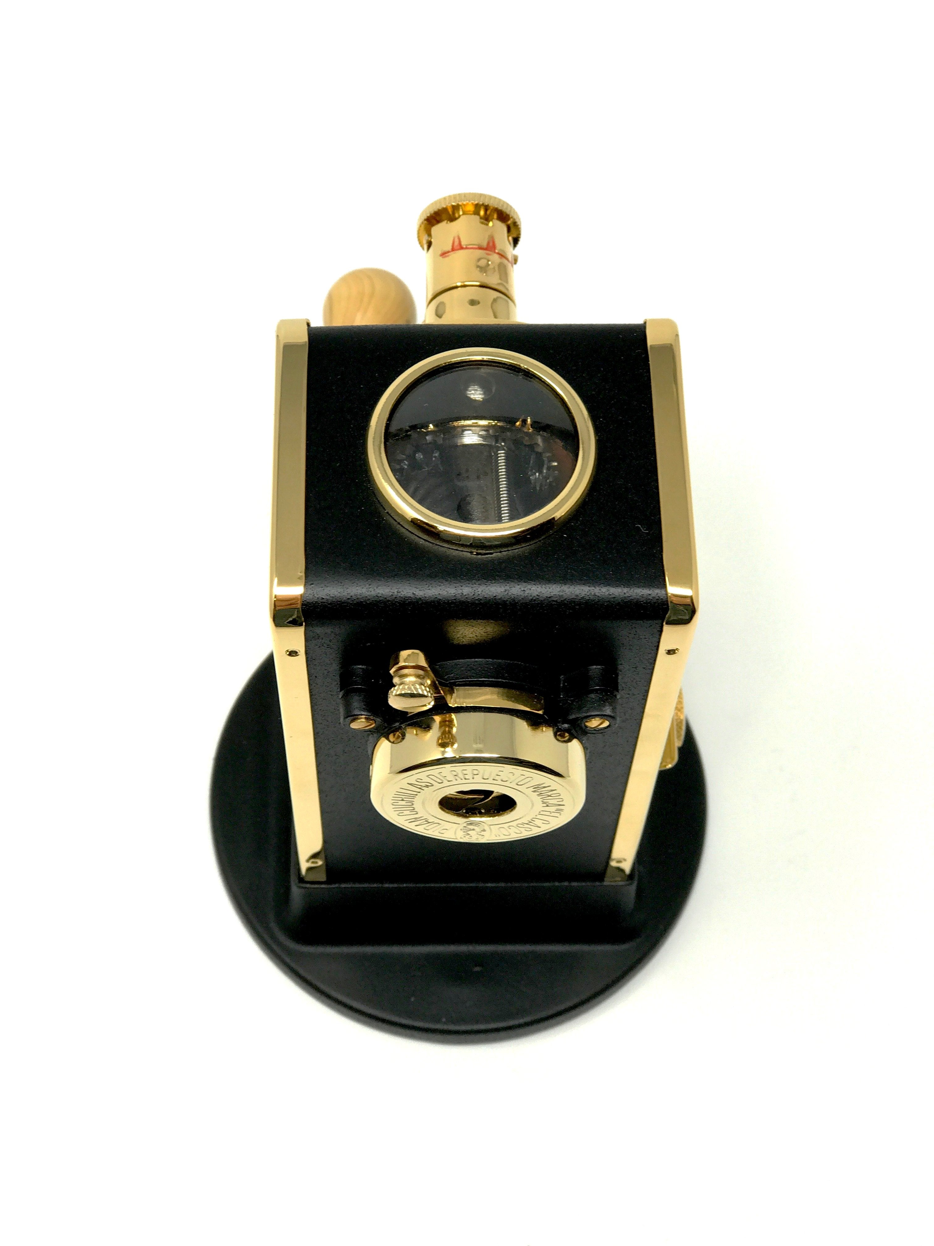23K Gold Plated Pencil Sharpener - Premium Metal Pencil Sharpener for Office, School & Art Supplies - Perfect for Desk, Gift & Stationery Lovers