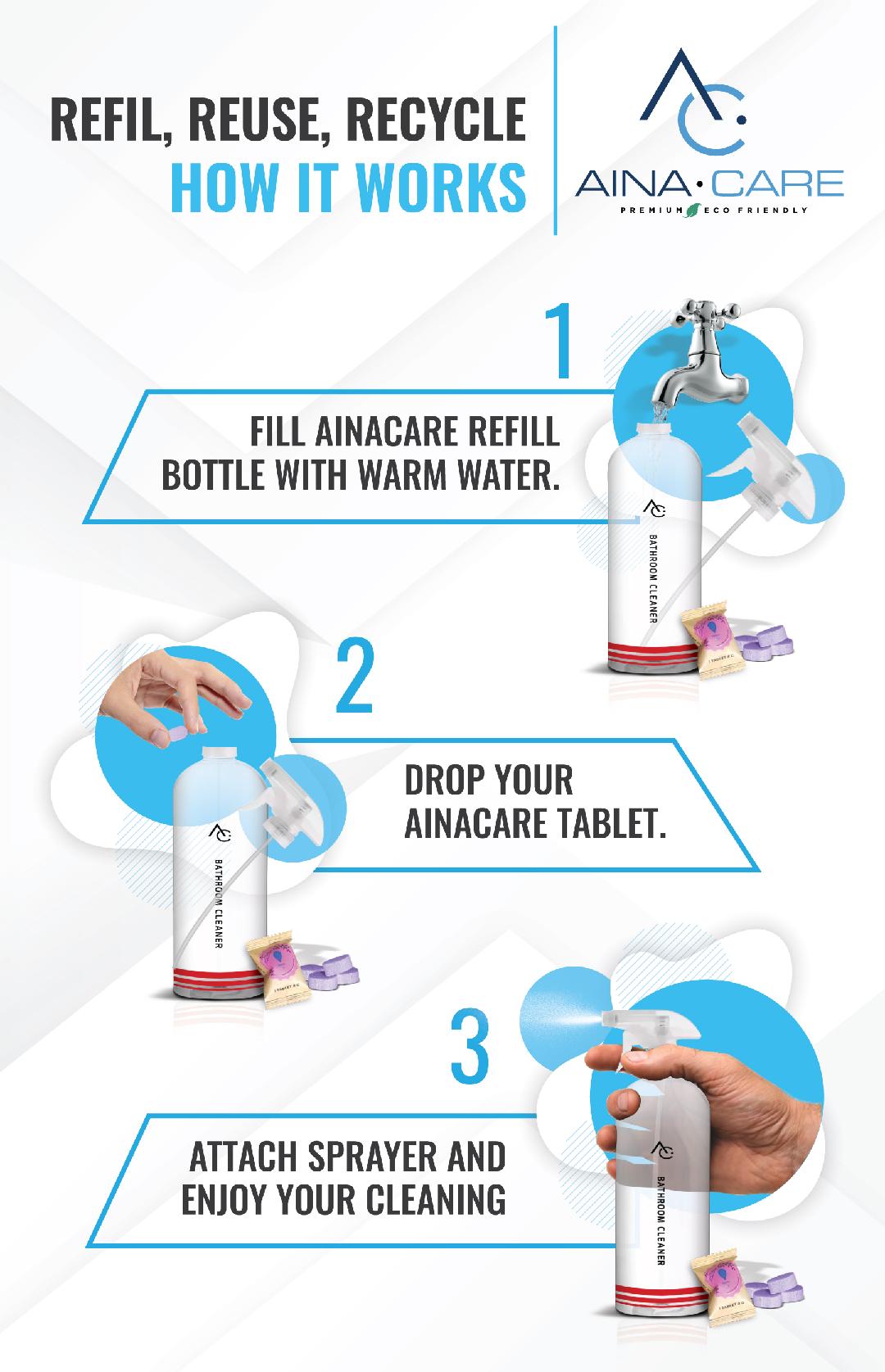 Eco-Friendly Glass Cleaner Refill Tablets - Pack of 12 | Streak-Free Window Cleaning Solution for Home, Office & Car Windows