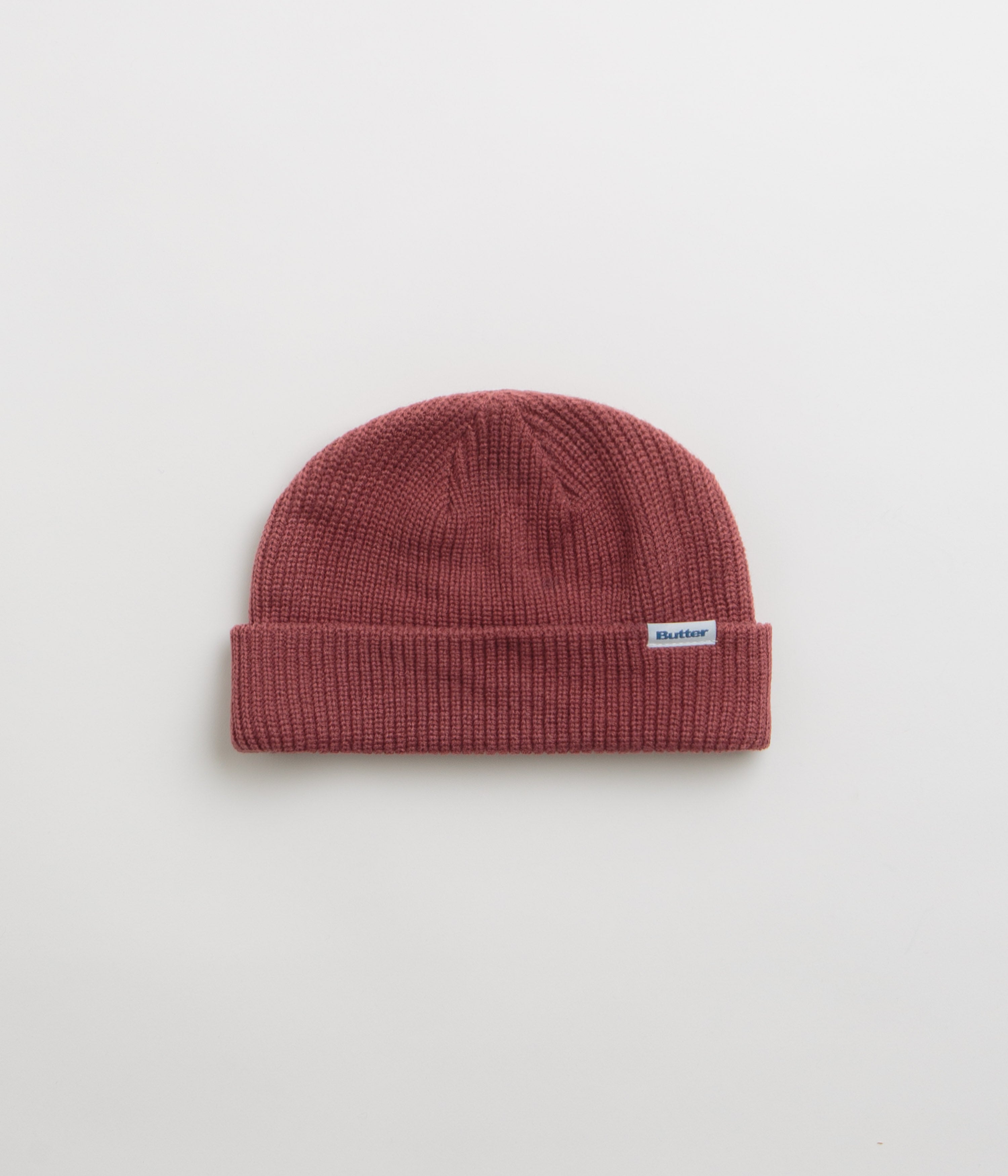 Butter Goods Wharfie Beanie - Soft Winter Knit Hat for Men & Women in Dusty Rose - Perfect for Outdoor Activities, Skiing, and Cold Weather Fashion