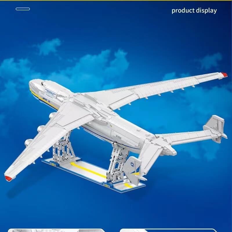 JIE STAR 57014 AN-225 Mriya Transport Aircraft Model - 1:570 Scale Die-Cast Airplane for Collectors & Aviation Enthusiasts - Perfect for Display, Gifts, and Home/Office Decor