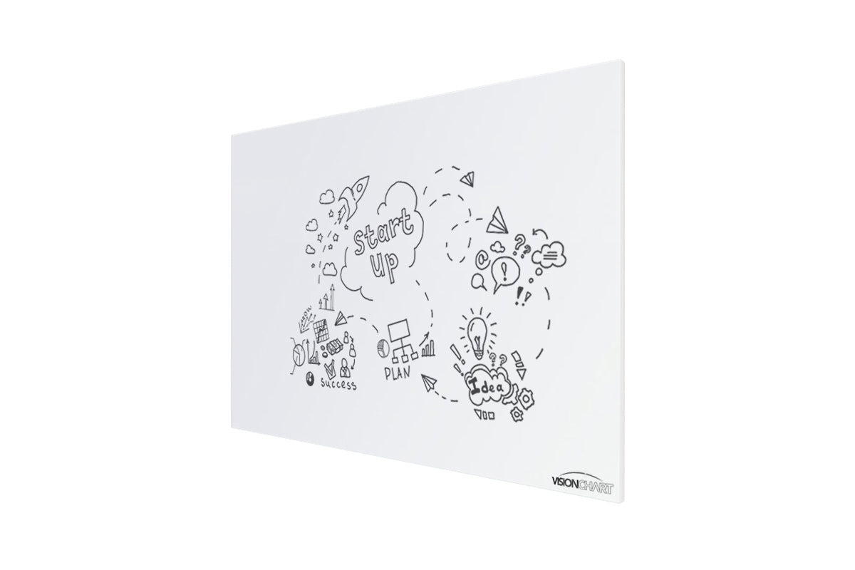 Vision Slim Magnetic Whiteboard 36x36 Inches - Dry Erase Board for Office, Classroom & Home - Lightweight & Durable Wall Mount Whiteboard for Notes, Presentations & Planning