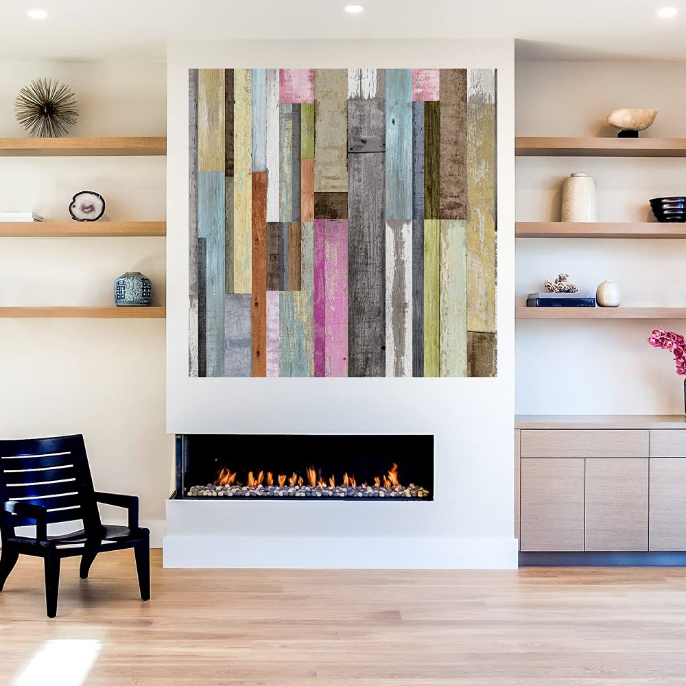 Along the Grain II by Paul Duncan - Premium Fine Art Canvas Wall Decor for Living Room, Bedroom, Office & More - Ready to Hang 22x22 Inch - Modern Home & Office Decoration