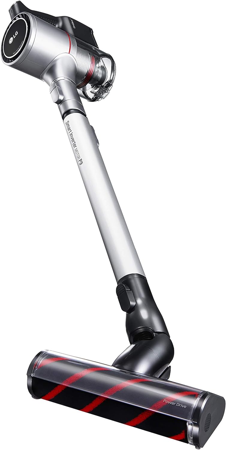 LG CordZero A9 Stick Vacuum Cleaner - Powerful Cordless Vacuum with Long-Lasting Battery, Strong Suction for Carpets & Hard Floors - Matte Silver (A906SM) - Perfect for Home Cleaning, Pet Hair Removal & Daily Maintenance