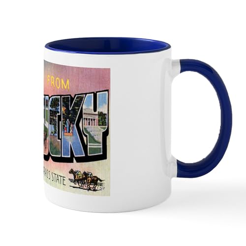 White/Navy Inside - Kentucky Greetings Mug