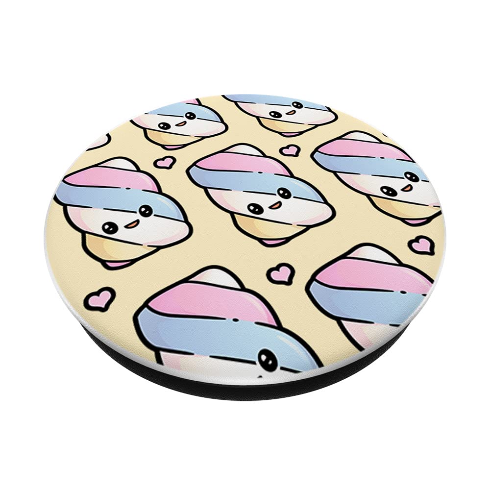 Japanese Pastel Aesthetic Marshmallows Anime Kawaii PopSockets - Swappable PopGrip for Phone & Tablet - Perfect for Anime Fans, Kawaii Lovers & Cute Aesthetic Collections