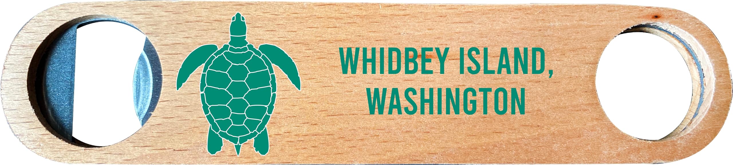 Handcrafted Wooden Bottle Opener with Turtle Design - Whidbey Island, Washington - Perfect for Beach Parties, Gifts & Home Bar Accessories