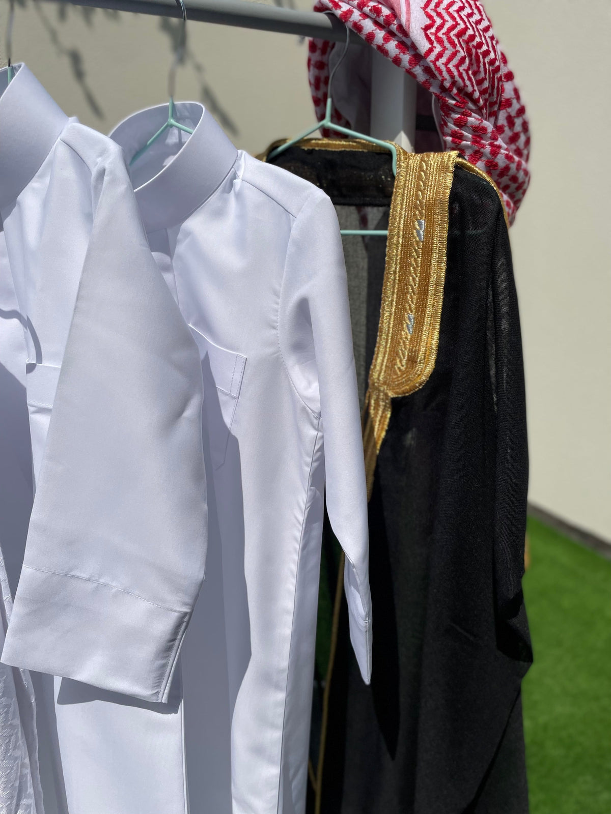 Premium Baby Boy Thobe Gift Set - Black Bisht for 0-12 Months | 8-Piece Outfit for Newborns & Infants | Perfect for Eid, Ramadan, and Special Occasions