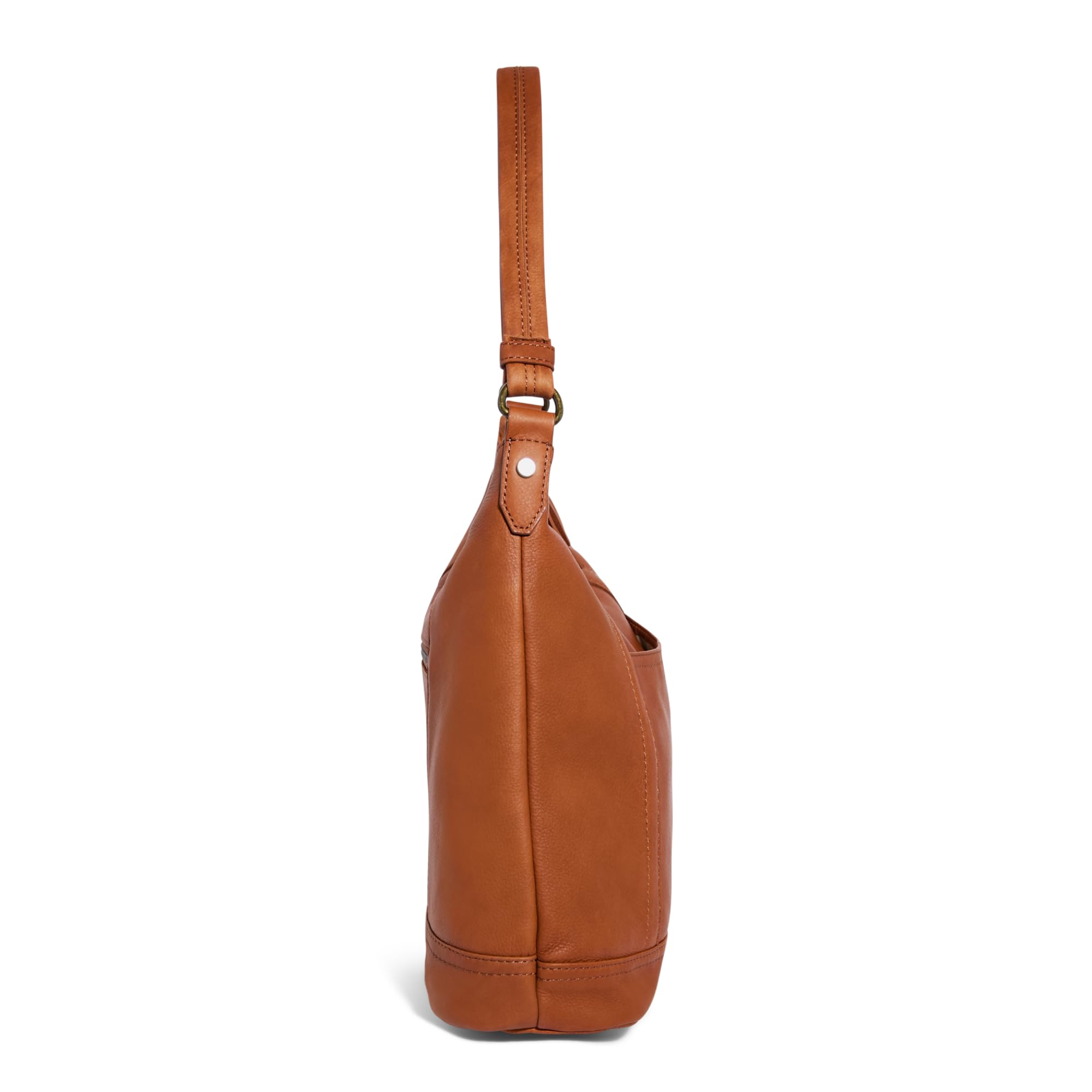 Premium American Leather Hudson Hobo Shoulder Bag for Women - Soft Genuine Leather Purse with Zippered Compartments & Slip Pockets - Perfect for Work, Travel & Everyday Use