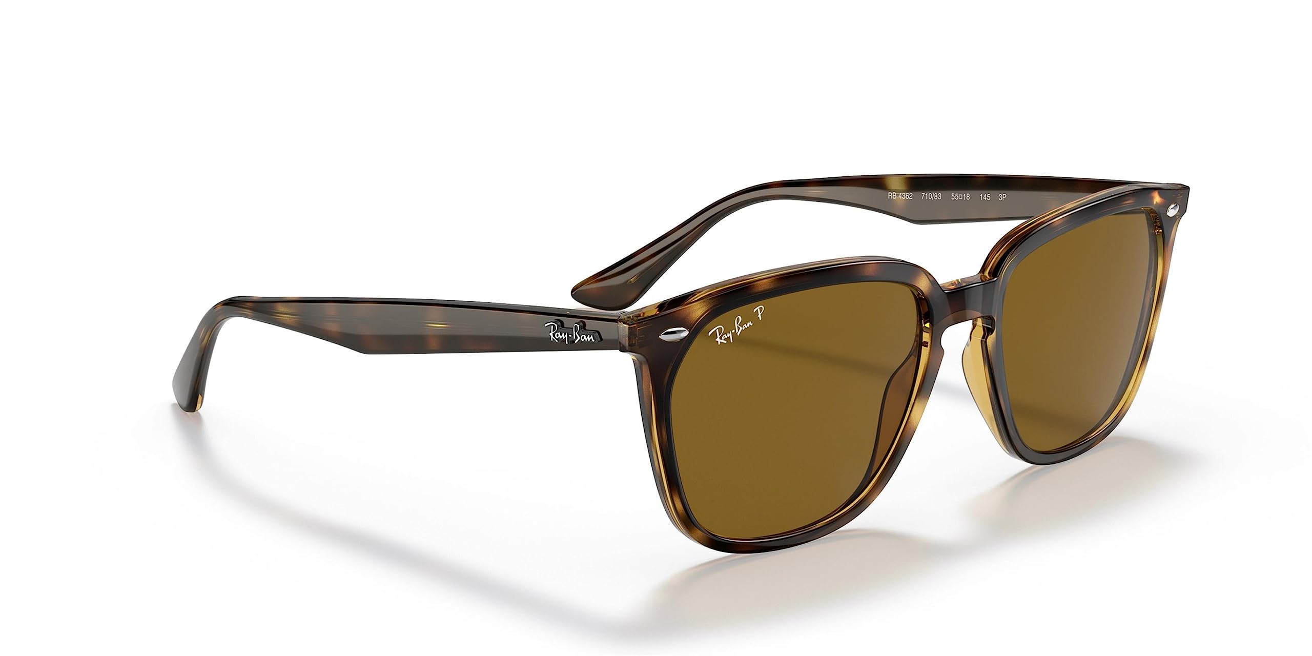 Ray-Ban RB4362 Square Sunglasses for Men & Women - Classic UV Protection Shades for Outdoor Activities, Driving, and Beach