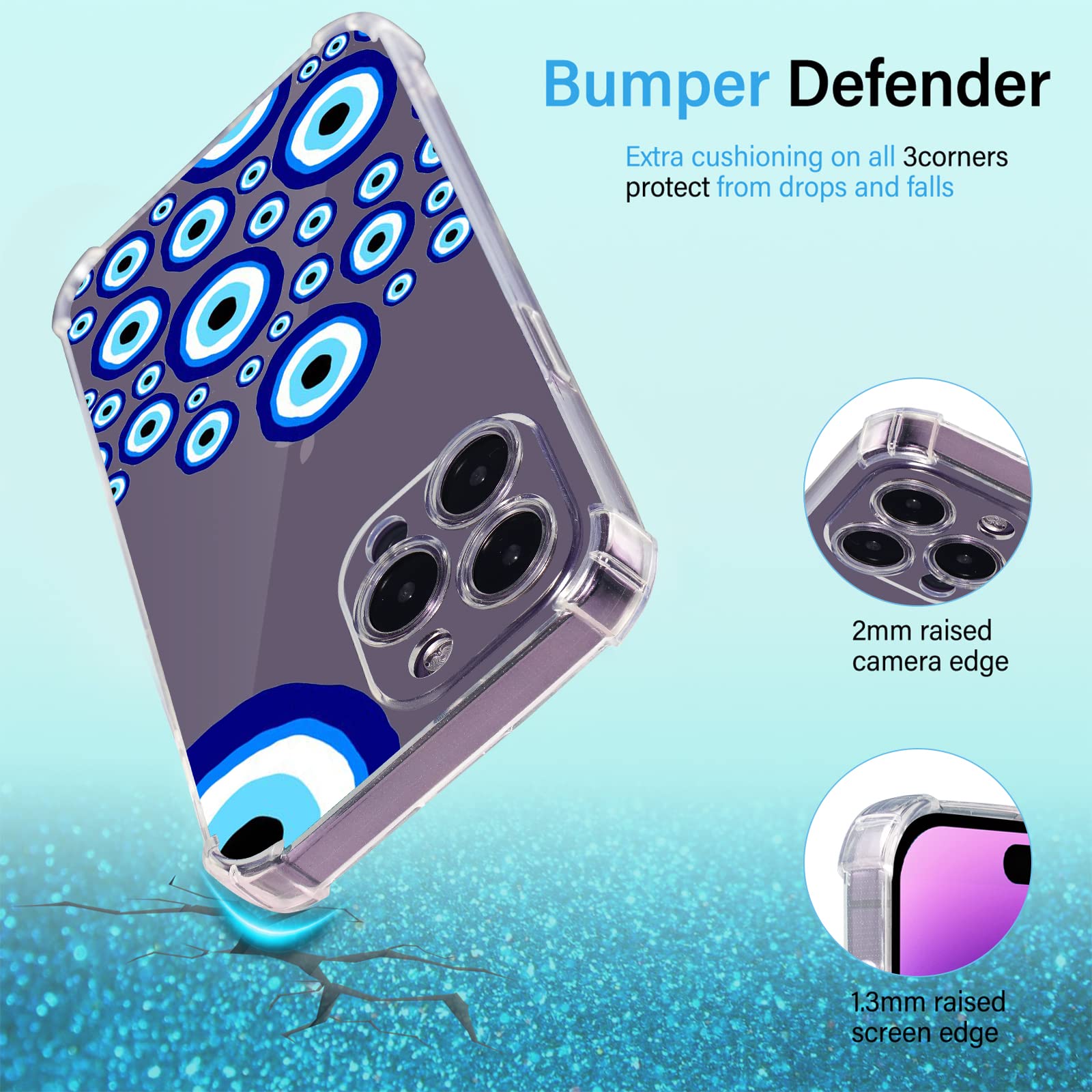 **Blue Eyes Design iPhone 12 Pro Max Case | 6.7