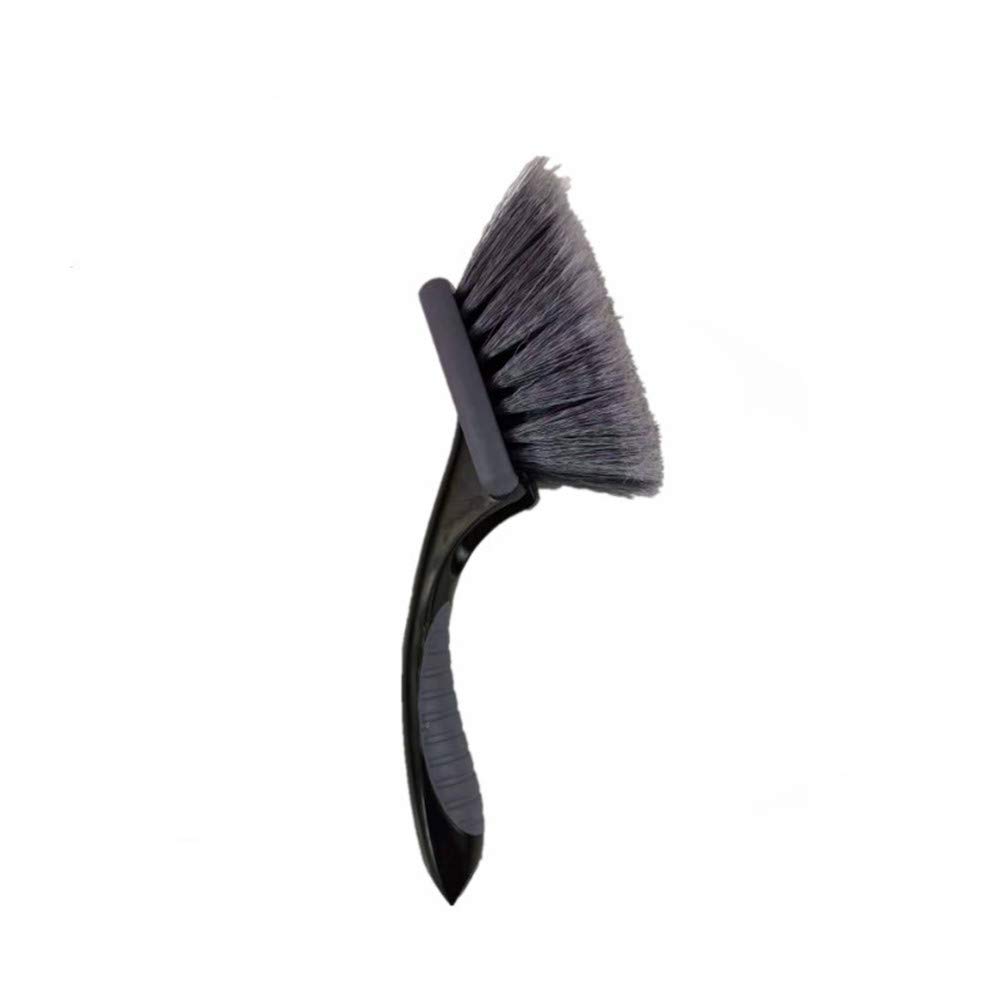 Premium Car Wheel & Tire Brush - Heavy Duty Cleaning Brush for Car Tires, Rims & Wheels - Durable Car Wash Accessory with Ergonomic Handle (Perfect for Car Detailing, Auto Wash & Vehicle Maintenance)