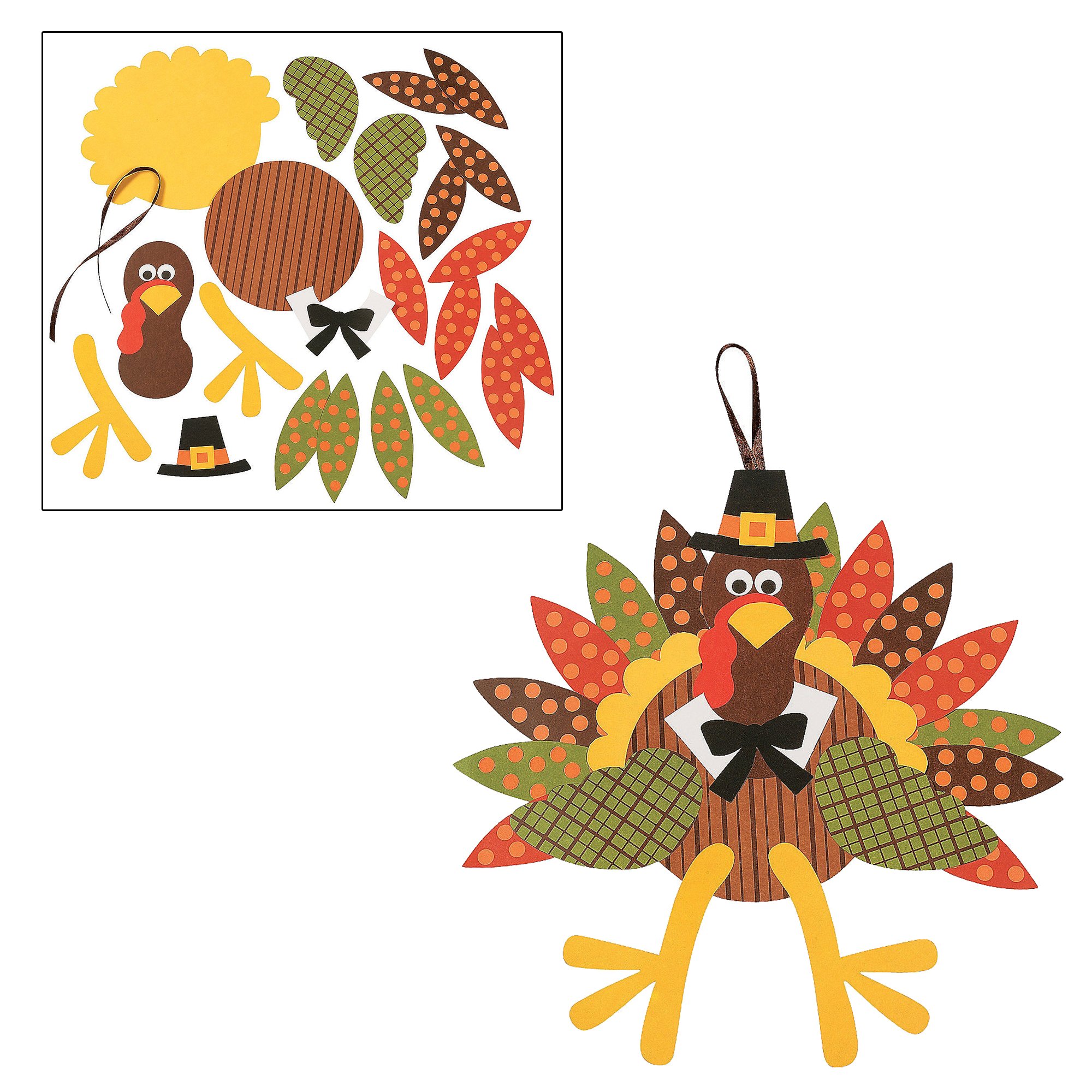 Peanuts Thanksgiving Picture Frame Magnet Craft Kit, Turkey Making Kit, Foam Cornucopia Door Sign & Tree of Thanks Kit - Autumn Themed DIY Craft Sets for Kids & Adults | Perfect for Thanksgiving Decorations, Family Bonding Activities & Holiday Classroom Projects