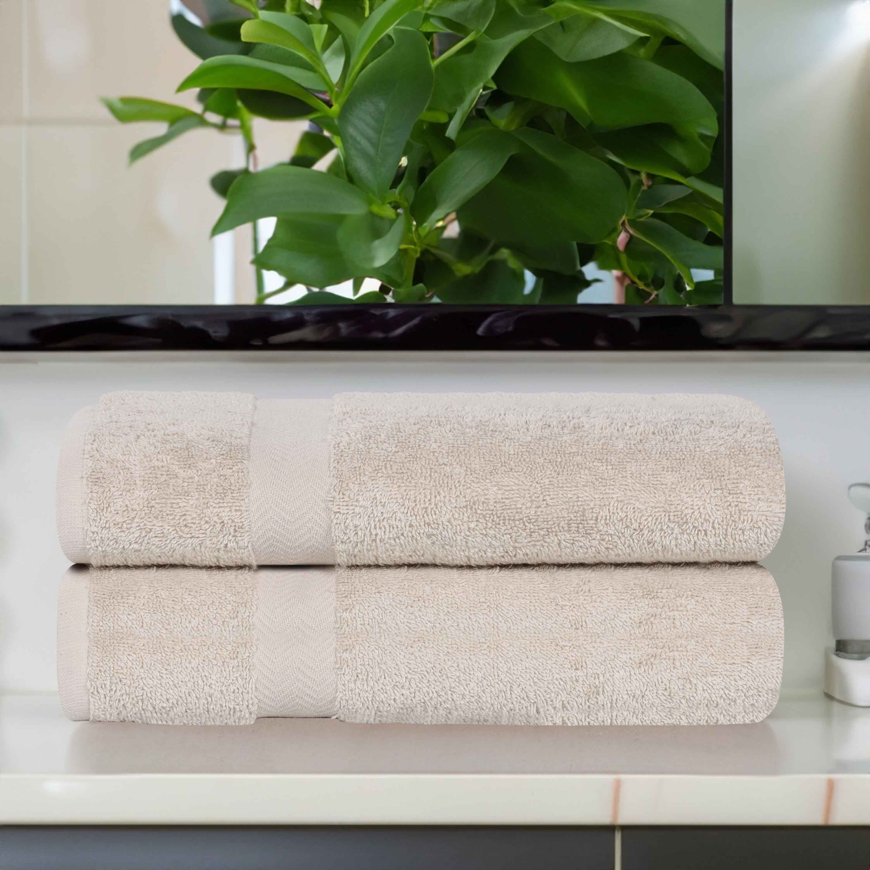 Franklin Eco-Friendly Organic Cotton 2-Piece Bath Sheet Set | Ultra Soft & Absorbent Towels for Spa, Beach & Luxury Bathroom Use