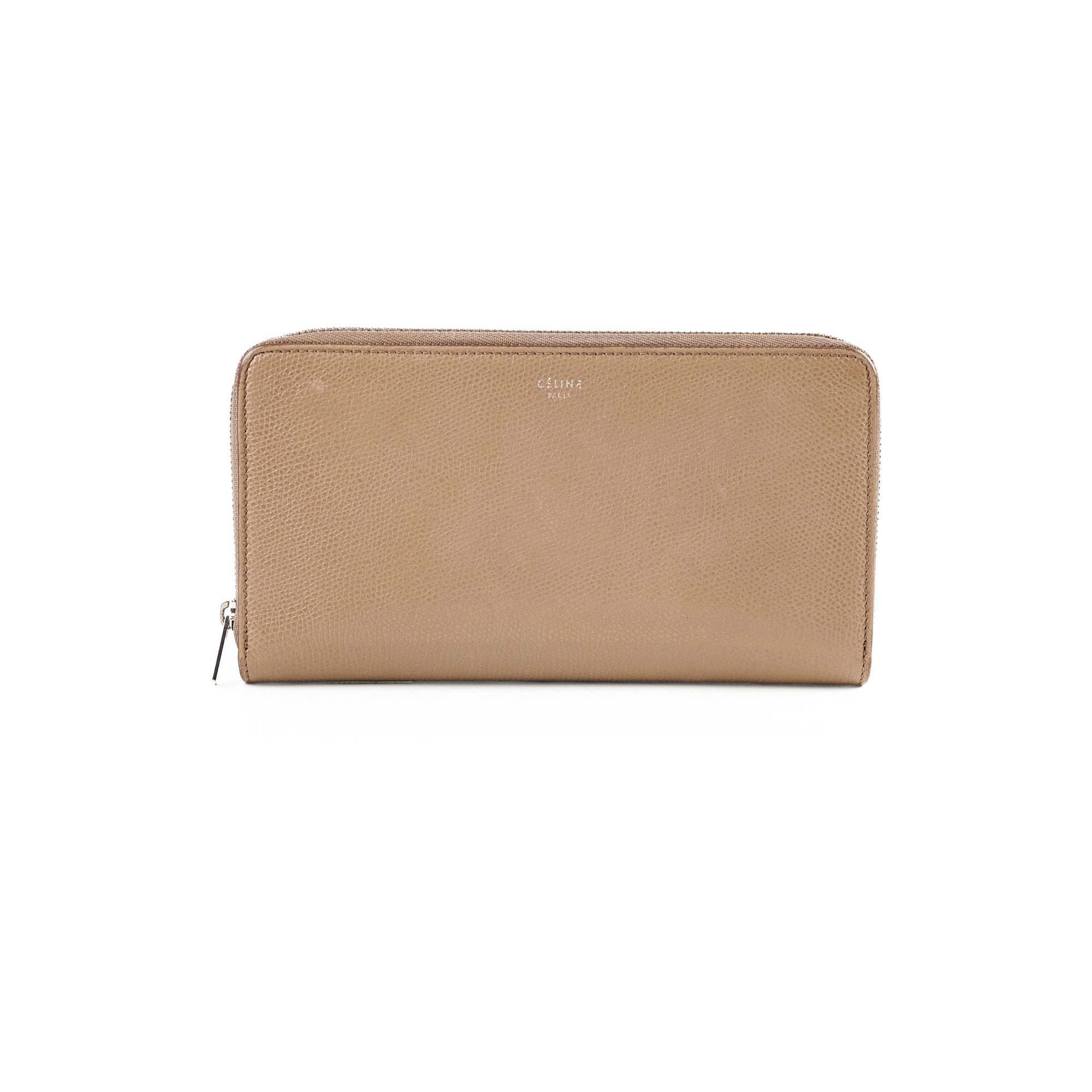 Celine Long Wallet in Dark Beige - Premium Leather Women's Wallet with Multiple Card Slots - Perfect for Everyday Use, Travel & Gift Giving