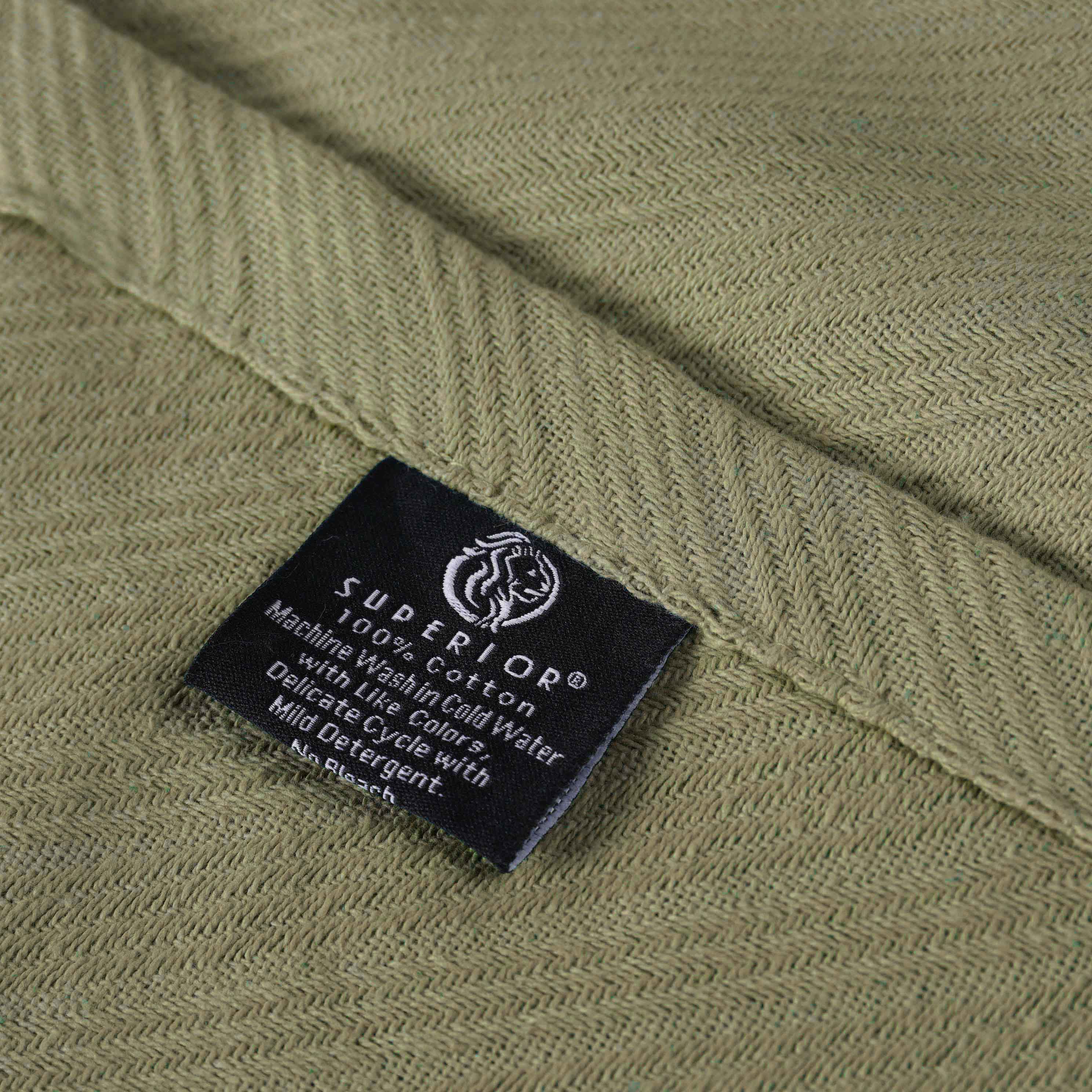 Premium Milan Cotton Textured Striped Lightweight Woven Blanket - Soft & Breathable Throw for Sofa, Bed, Picnic & Outdoor Use