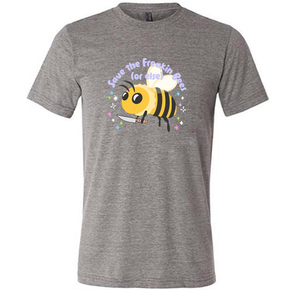 Save The Bees T-Shirt - Unisex Eco-Friendly Organic Cotton Tee - Support Pollinators & Environmental Conservation - Perfect for Earth Day, Beekeeping, and Nature Lovers