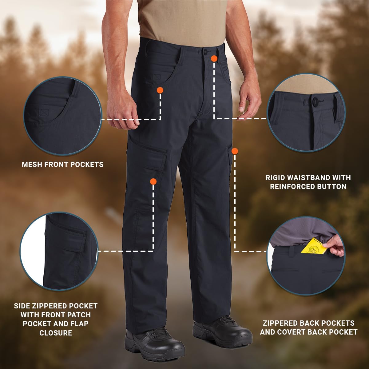 Propper Men's Summerweight Tactical Pants - Lightweight Durable Military Work Pants for Outdoor, Hiking & Tactical Operations