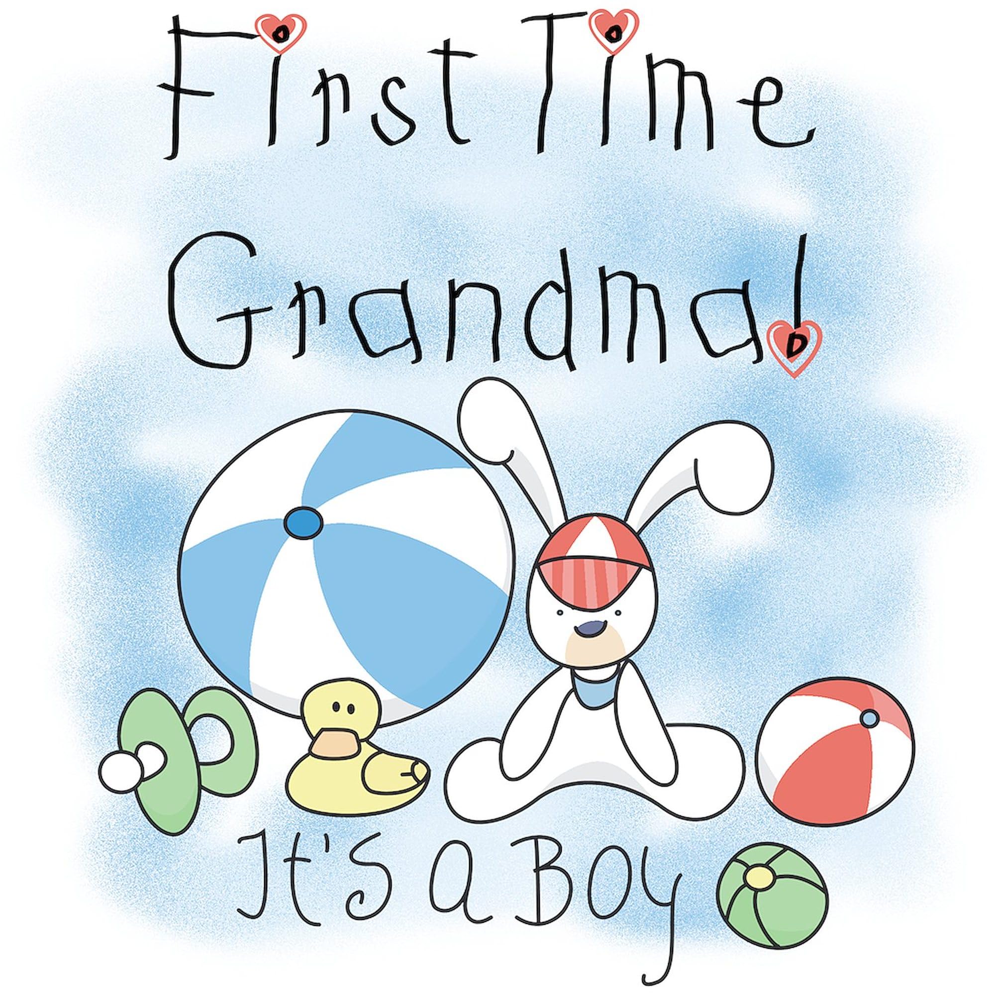 Grandma Baby Boy Tote Bag - Natural Canvas Reusable Shopping Bag for Baby Showers, Diaper Essentials & Groceries | Eco-Friendly Gift for New Moms