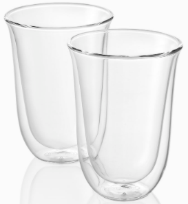 Double Wall Latte Macchiato Glass Set of 2 - 200ml Heat Resistant Coffee Cups for Espresso, Cappuccino & Hot Beverages - Perfect for Home, Café & Office Use