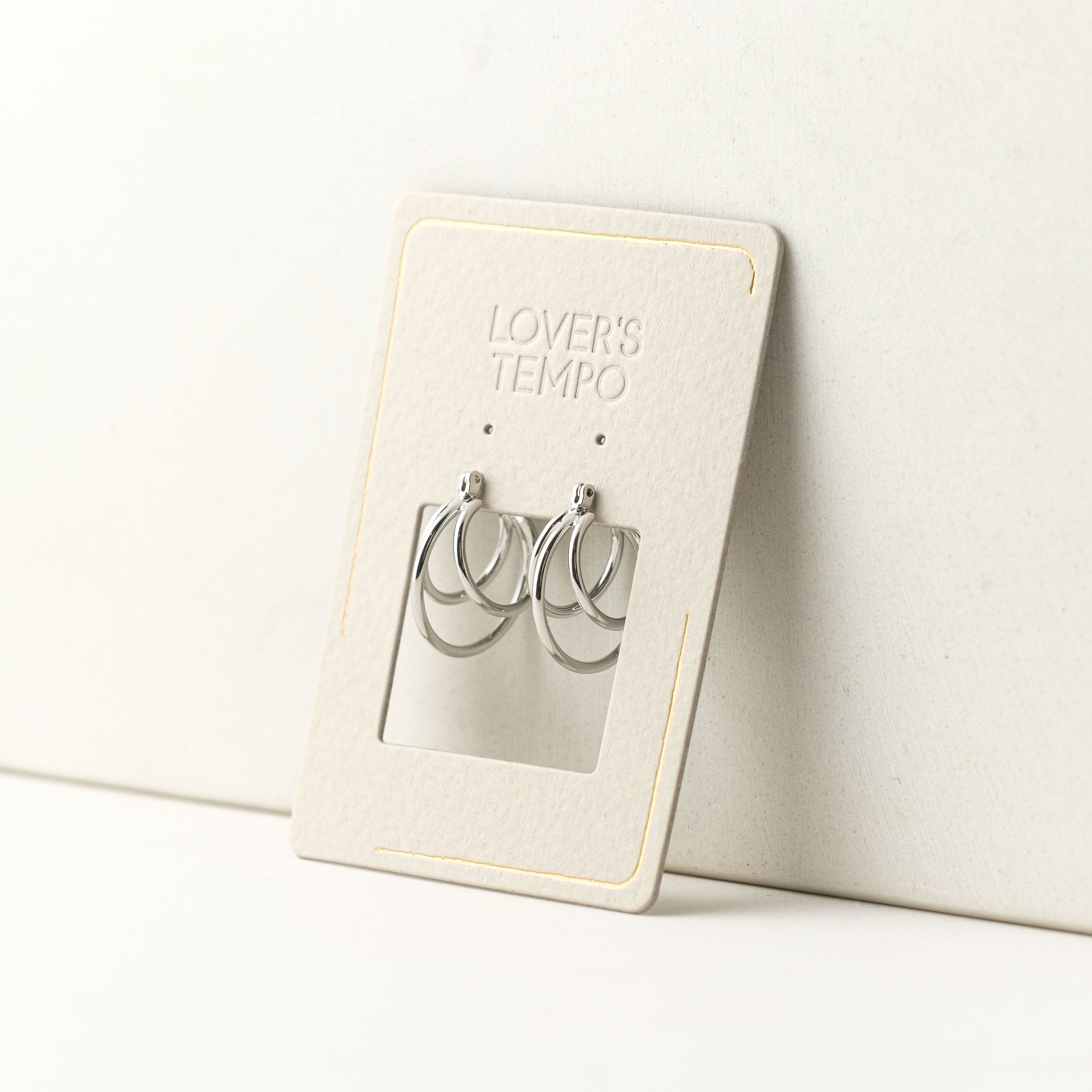 Portia Hoop Earrings for Women - 14K Gold Plated Stainless Steel Dangle Hoops - Trendy Minimalist Jewelry for Everyday Wear & Special Occasions