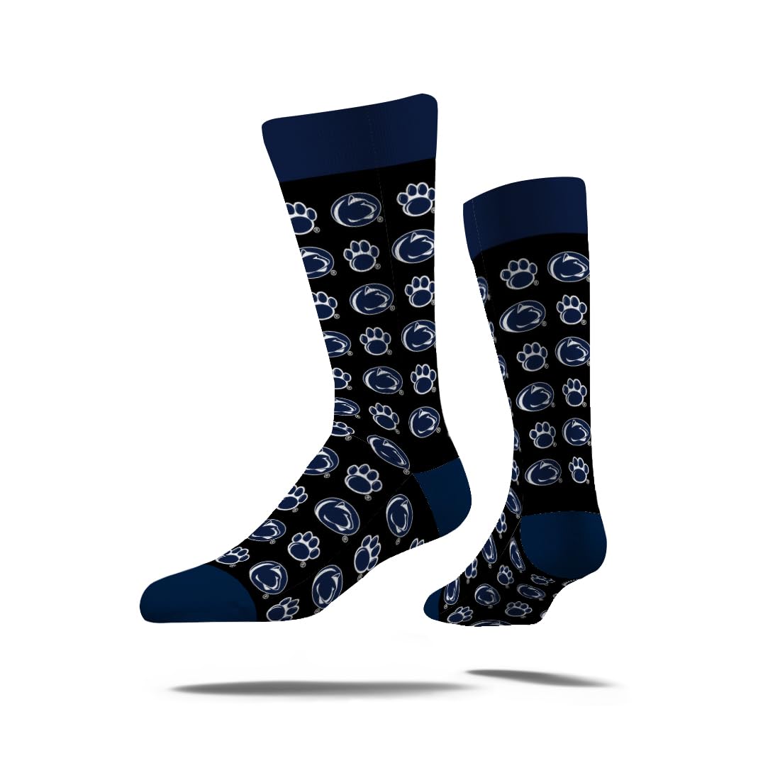 Strideline NCAA Men's Repeat Logo Dress Socks - Team Colors - One Size Fits Most (8-12) - Perfect for Game Day, Office Wear & Casual Outfits