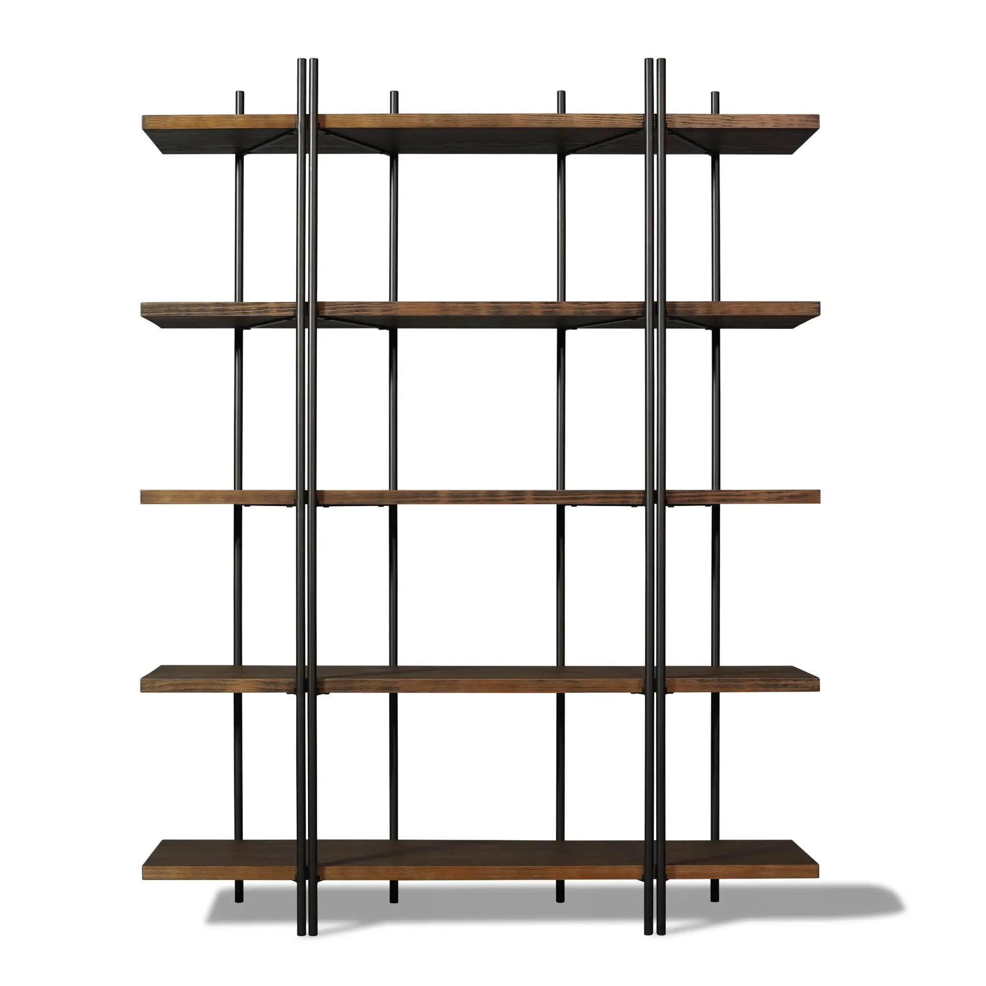 Modern Cascais 53 Bookcase - 5-Tier Wooden Bookshelf for Home & Office - Stylish Storage Solution for Books, Decor & Essentials | Perfect for Living Room, Bedroom & Study Organization