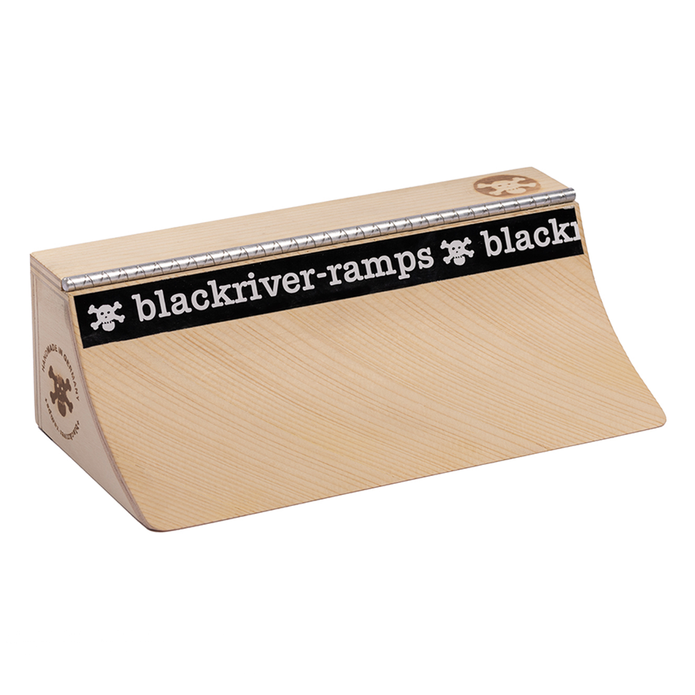 Blackriver Fingerboard Ramp Pocket Quarter XL with Diamond Coping - Perfect for Skateboard Training & Fingerboard Tricks at Home or Office