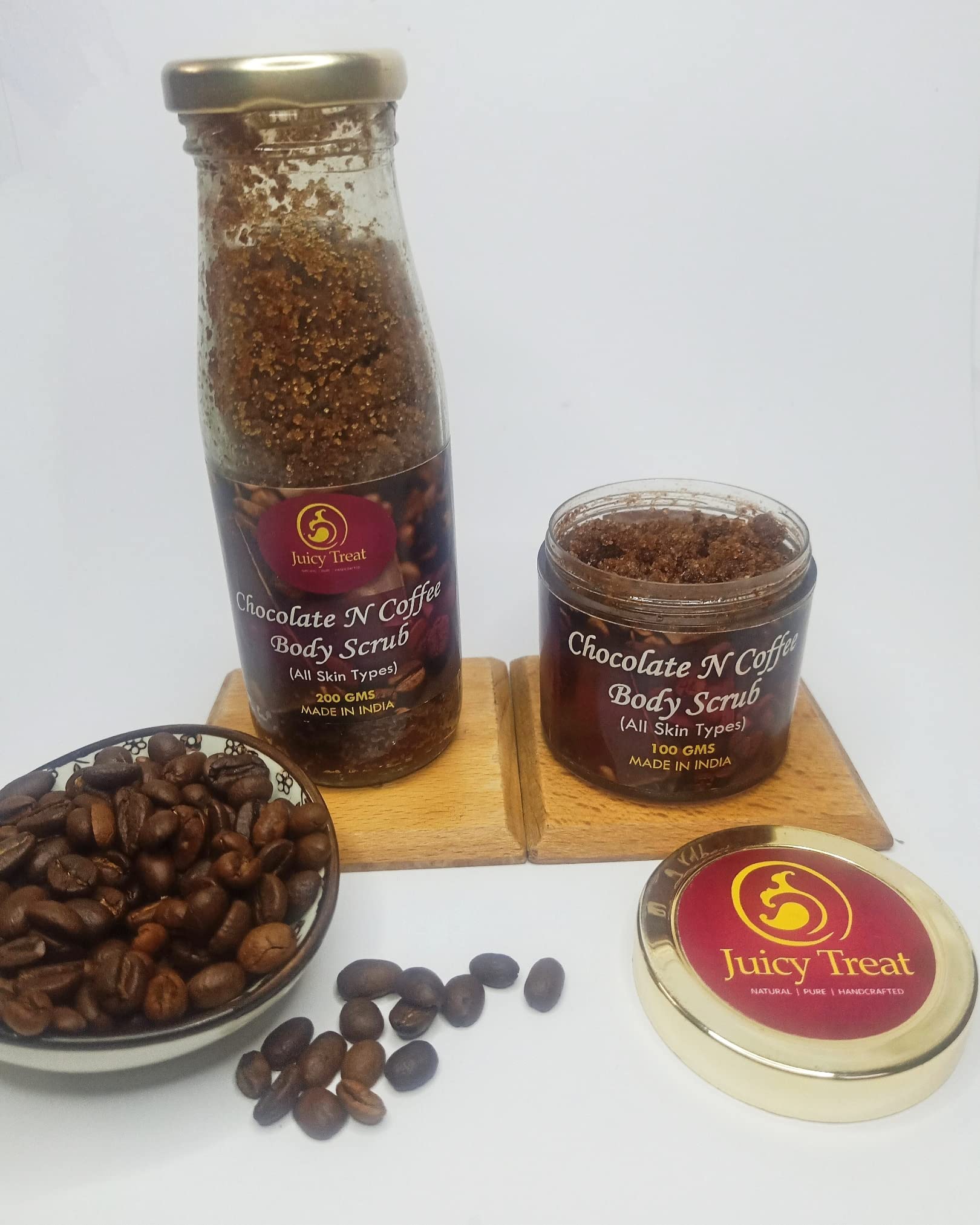 Organic Chocolate Body Scrub - Exfoliating & Moisturizing Sugar Scrub for Soft Skin - 100% Natural Ingredients - Perfect for Spa Day, Self Care & Gift Giving