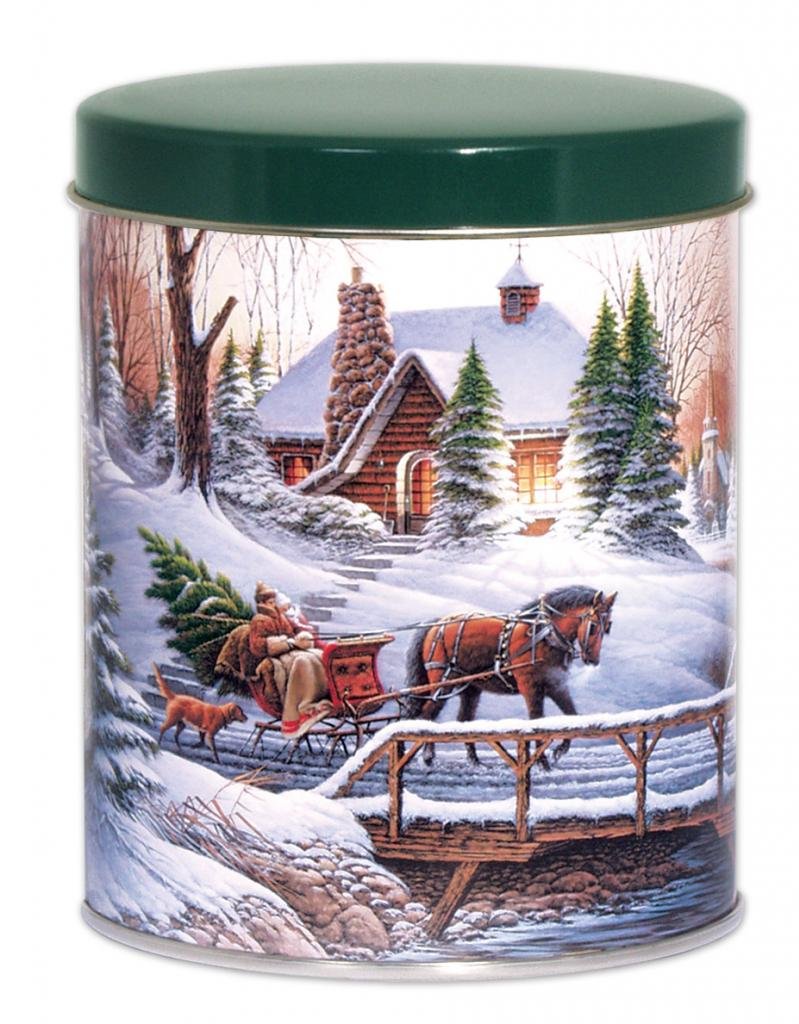 Scott's Cakes Christmas Chocolate Malt Balls - Festive Holiday Treats in Decorative Tin Can - Perfect for Gifts, Stocking Stuffers & Party Favors