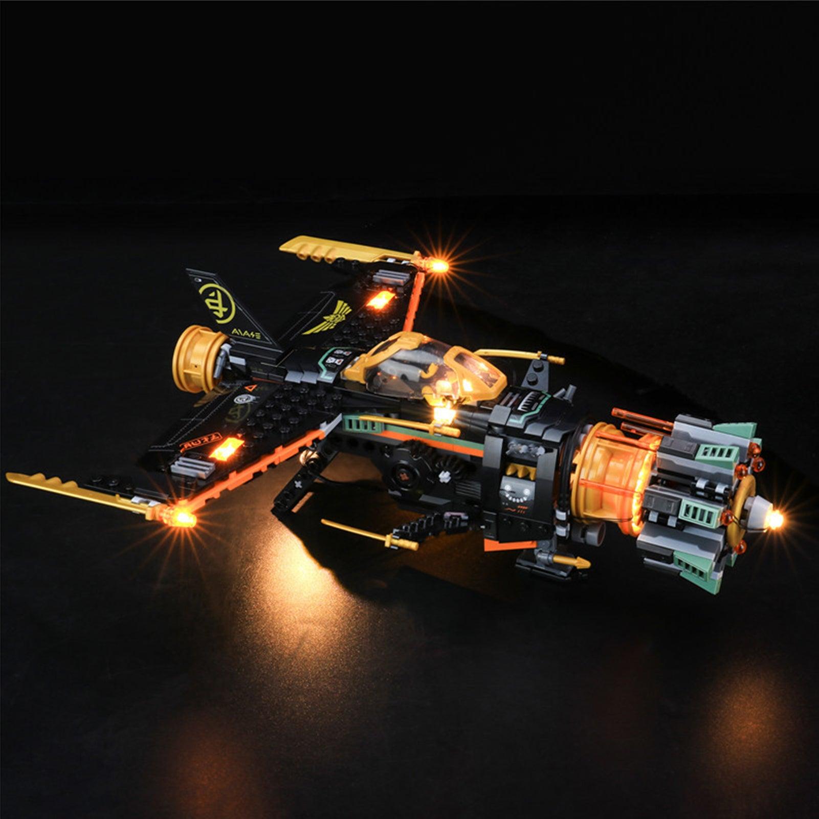 LEGO NINJAGO Boulder Blaster 71736 Light Kit - LED Lighting Set for Building Blocks - Perfect for Night Displays & Model Showcases