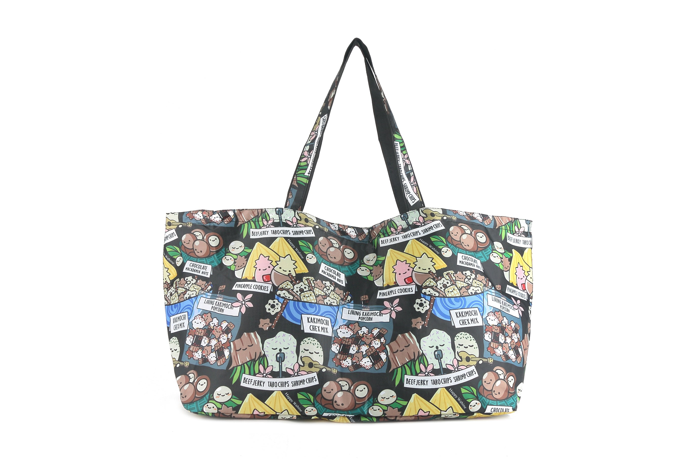 Stylish Black Carry All Tote Bag for Travel, Work & Shopping - Perfect for Carrying Local Snacks, Essentials & Daily Items