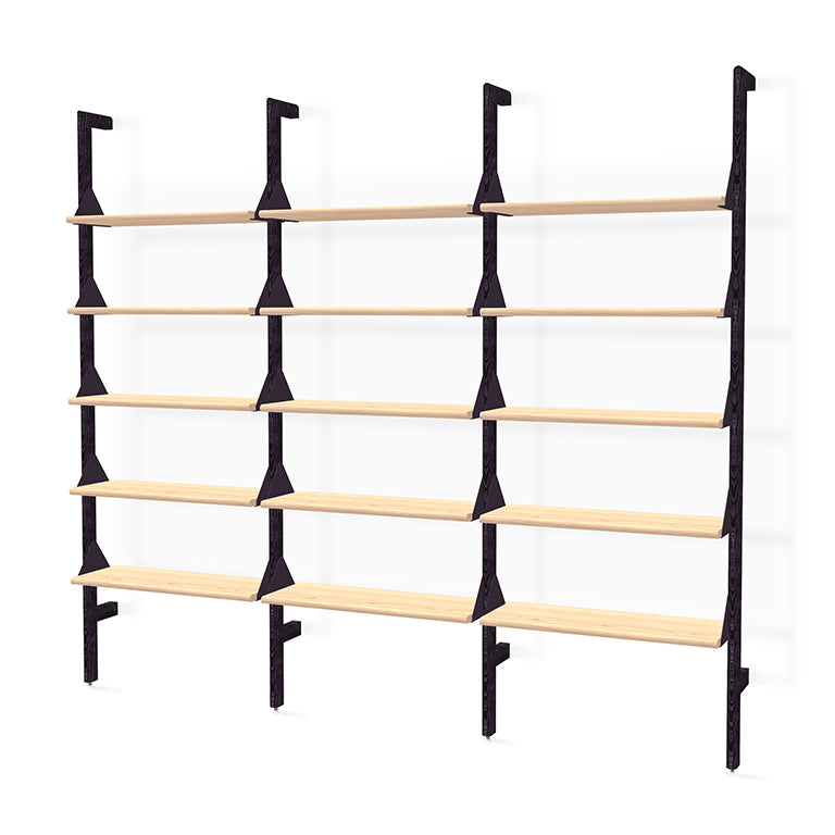 Gus Modern Branch 3 Shelf Bookcase - Stylish Wooden Storage Shelving Unit for Living Room, Bedroom & Office Organization