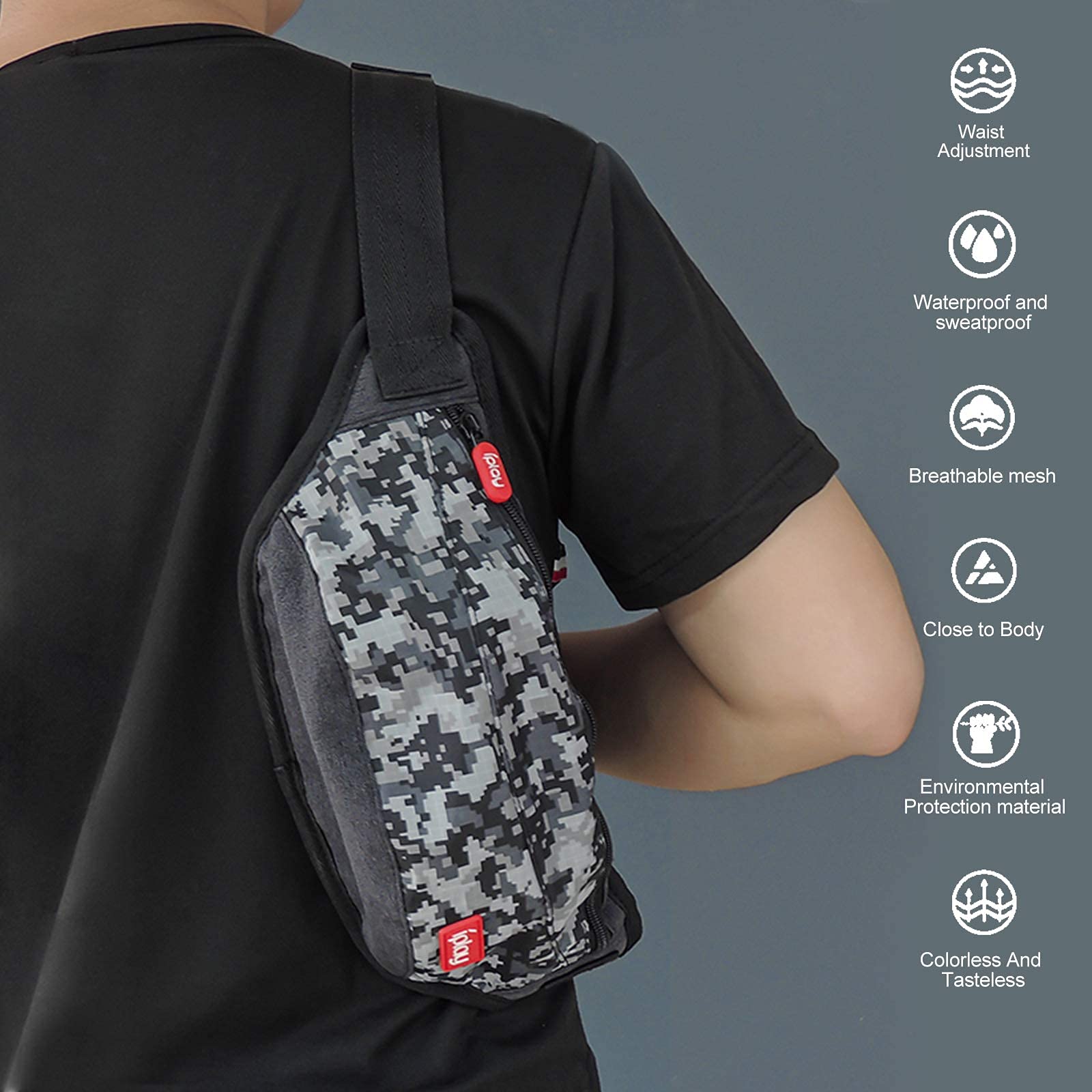 LYCEBELL Waterproof Travel Case for Nintendo Switch & Switch OLED - Portable Sling Backpack with Storage for Dock, Joy-Cons, Games & Accessories - Perfect for Men & Adults (Gaming, Travel, Commuting)