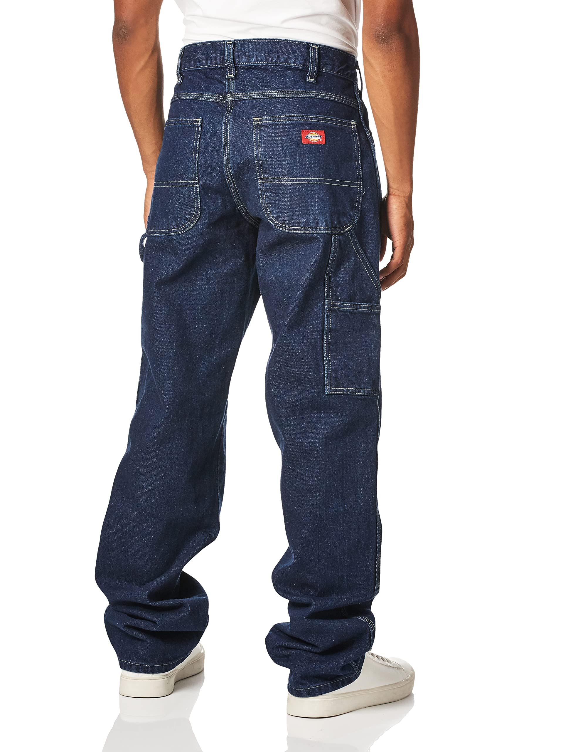 Dickies Men's Relaxed-Fit Carpenter Jeans - Durable Work Pants for Construction, Carpentry & Outdoor Activities | Comfortable Denim Jeans for Workwear & Casual Wear