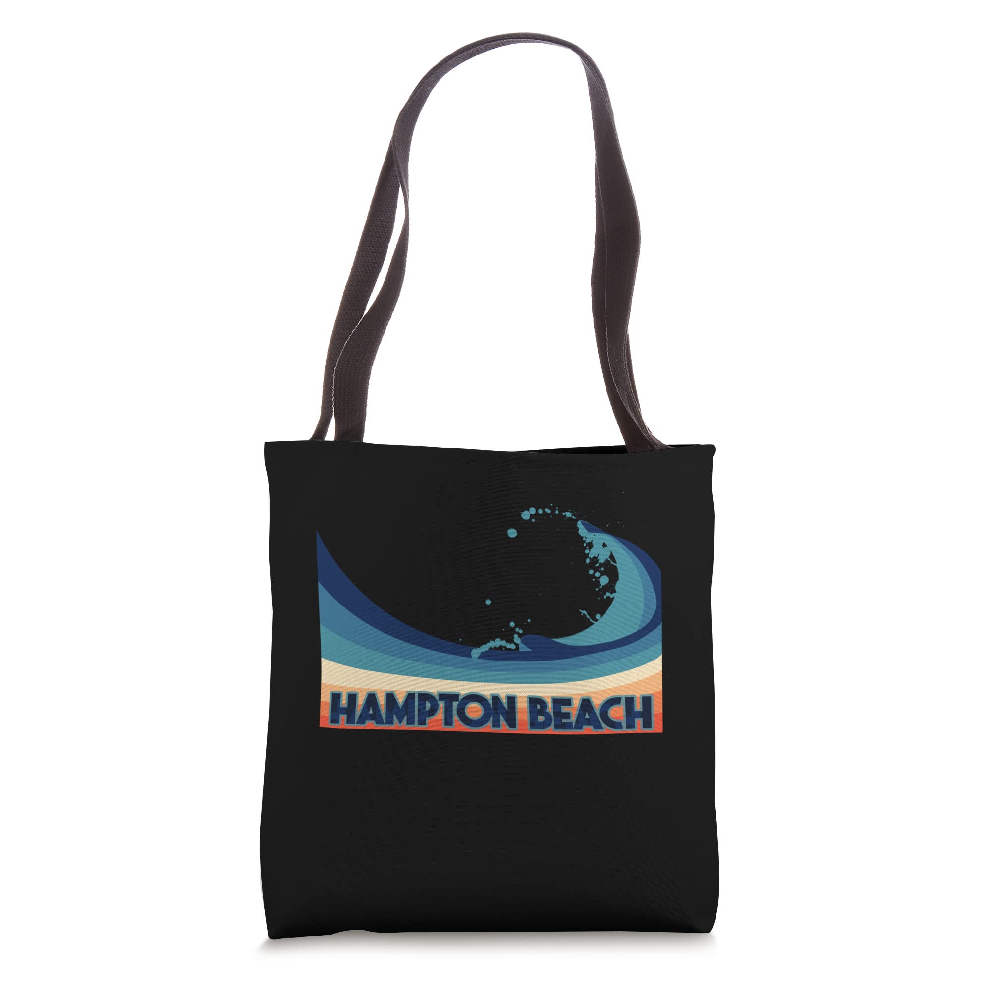 **Vintage Surf Sailing & Fishing Tote Bag - Hampton Beach NH - Stylish & Durable Beach Tote for Summer, Travel & Outdoor Adventures**