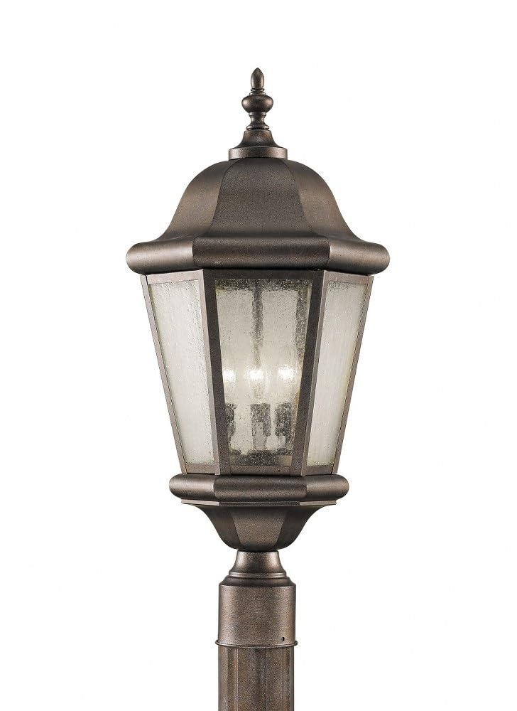 Feiss OL5907CB Martinsville Outdoor Post Lantern Lighting - 3-Light Bronze Fixture (10
