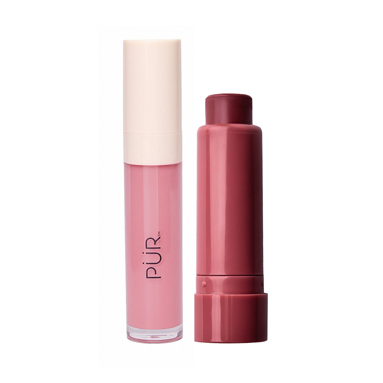Glossy Lip Tint & Silky Tint Duo - Long Lasting Hydrating Lip Stain Set for Daily Wear, Date Night & Special Occasions