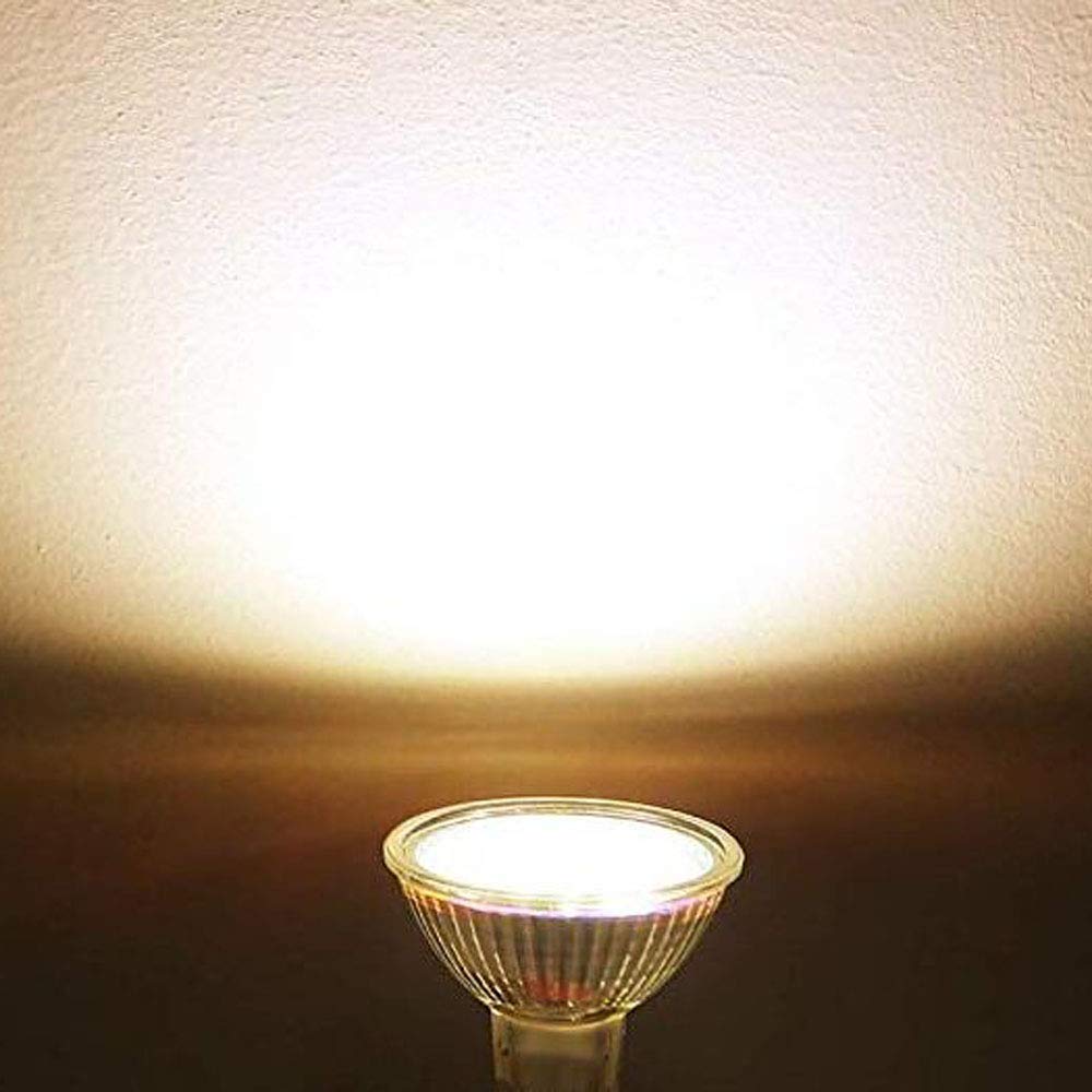 8 Pack MR16 Halogen Light Bulbs 35W 12V G5.3 Base - Warm White Halogen Lamps for Landscape Lighting, Home, School & Office Use - Dimmable Energy Saving Bulbs for Track Lights, Display Cases and Accent Lighting