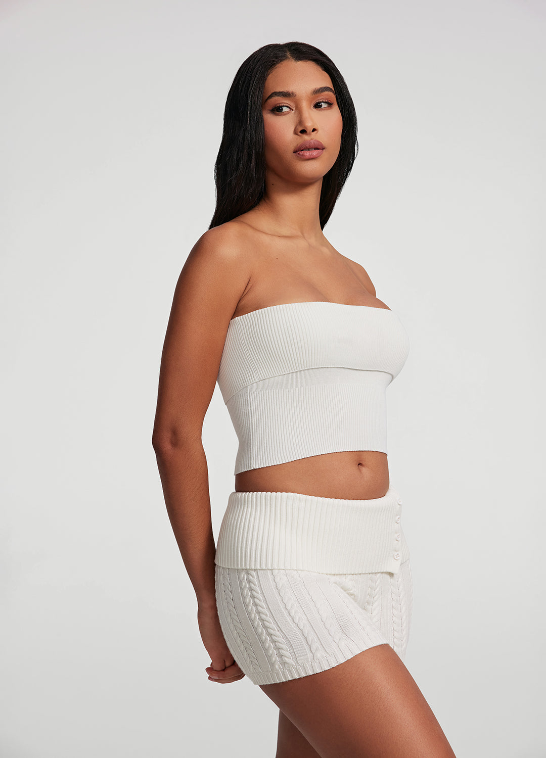 Cozy Cable Knit Micro Shorts for Women - Soft Stretch Comfortable Lounge Shorts - Perfect for Yoga, Running, and Summer Vacation